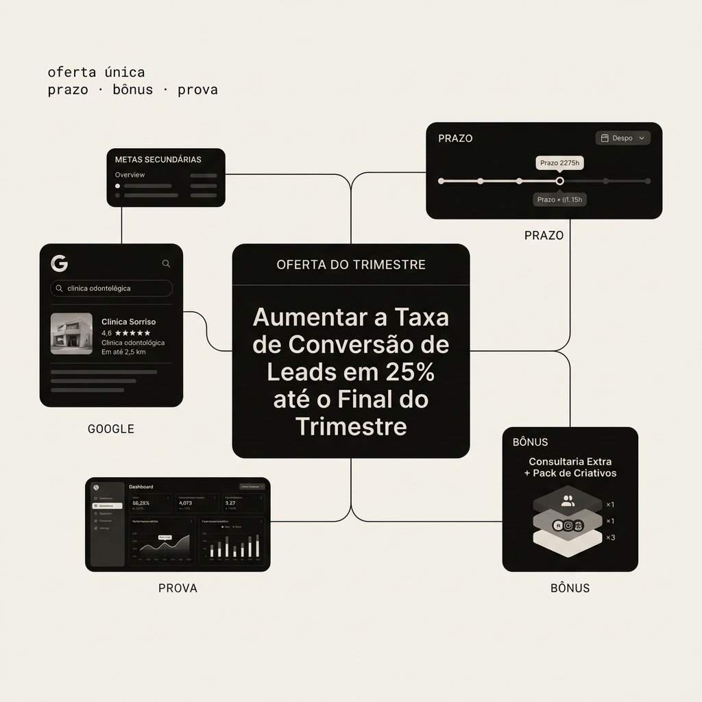 Oferta única do trimestre com prazo, bônus e prova.